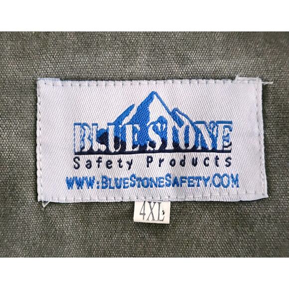 UTILITY VEST-BLUE STONE SAFETY PRODUCTS-Army Green-Multiple Pockets-Size 4XL - Picture 6 of 16